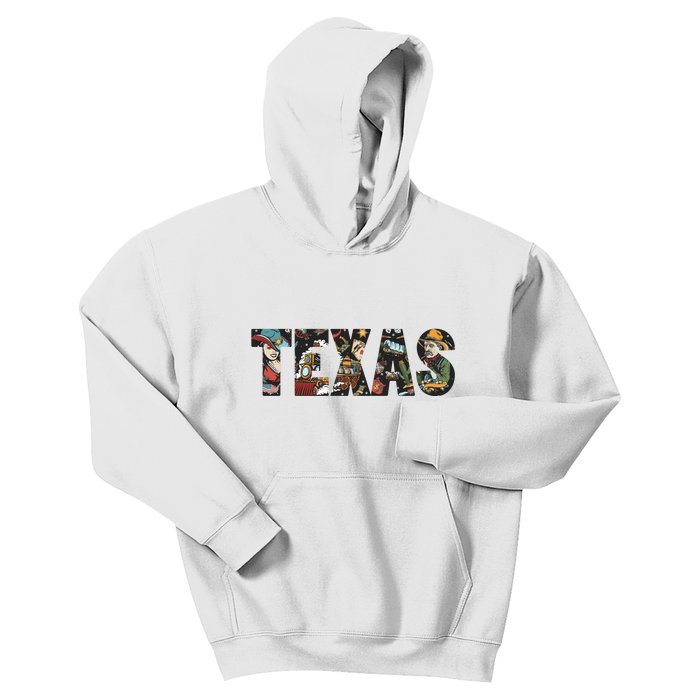 Texas Floral Design Kids Hoodie