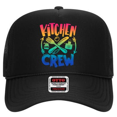 Team Field Day 2022 Back To School Kitchen Crew High Crown Mesh Back Trucker Hat