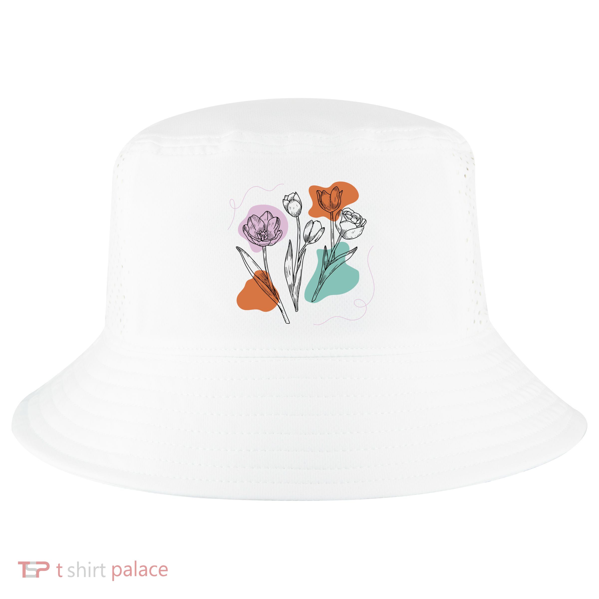 Tulip Floral Drawing Cool Comfort Performance Bucket Hat