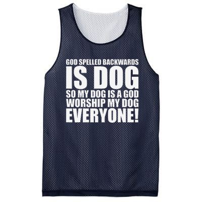 Theology Funny Dog Mesh Reversible Basketball Jersey Tank