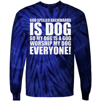 Theology Funny Dog Tie-Dye Long Sleeve Shirt