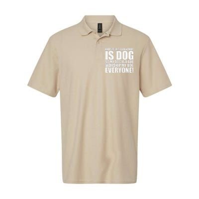 Theology Funny Dog Softstyle Adult Sport Polo