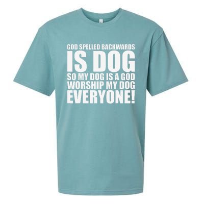 Theology Funny Dog Sueded Cloud Jersey T-Shirt