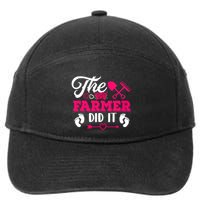 The Farmer Did It Funny Pregnancy Announcement Flowers 7-Panel Snapback Hat