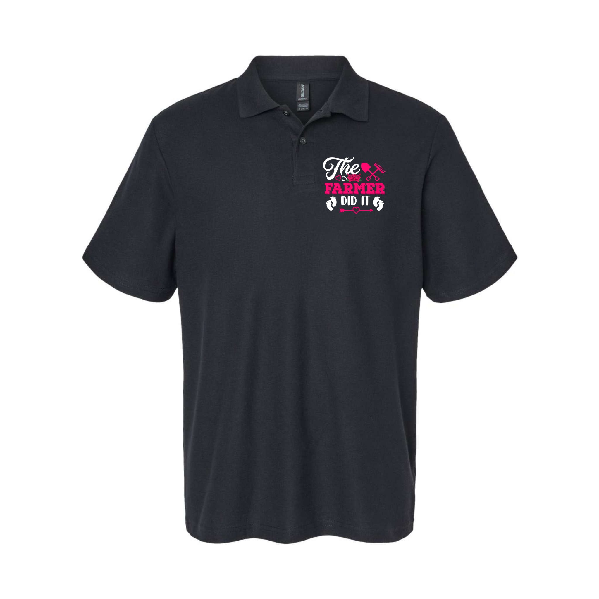 The Farmer Did It Funny Pregnancy Announcement Flowers Polo