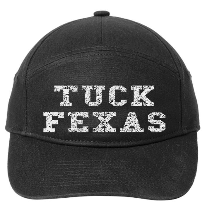 Tuck Fexas Distressed 7-Panel Snapback Hat