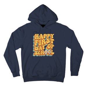 Teacher First Day School Back to School Pre-K Kindergarten V-Neck Hoodie