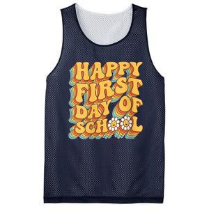 Teacher First Day School Back to School Pre-K Kindergarten V-Neck Mesh Reversible Basketball Jersey Tank