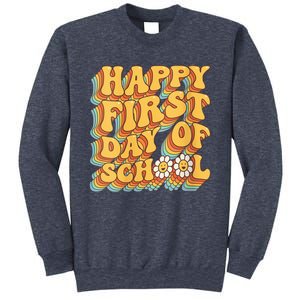 Teacher First Day School Back to School Pre-K Kindergarten V-Neck Sweatshirt