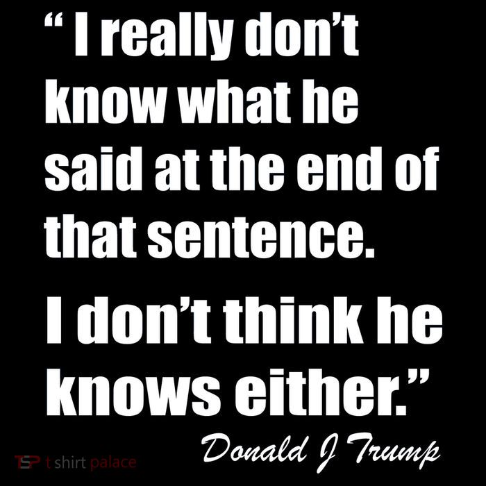 Trump Funny Dont Know What He Said At The End Of That Sentence Sustainable Beanie