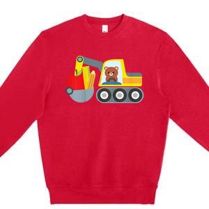 Truck First Day Of School 1st Day Of Preschool Premium Crewneck Sweatshirt