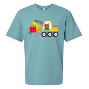 Truck First Day Of School 1st Day Of Preschool Sueded Cloud Jersey T-Shirt