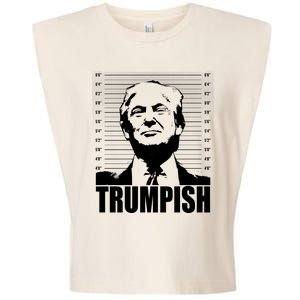 Trumpish Funny Donald Trump Mugshot Garment-Dyed Women's Muscle Tee