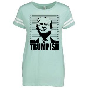 Trumpish Funny Donald Trump Mugshot Enza Ladies Jersey Football T-Shirt