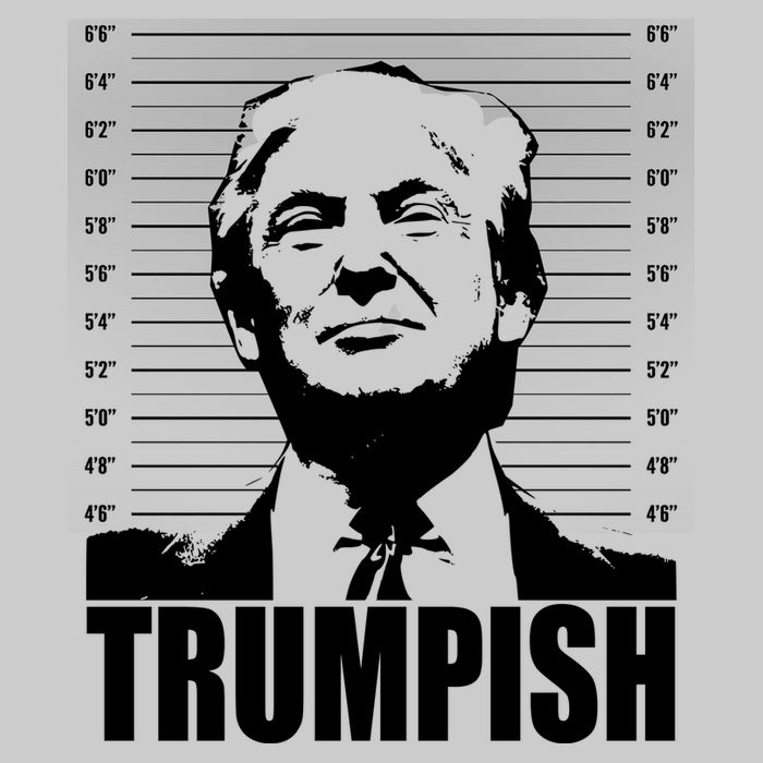 Trumpish Funny Donald Trump Mugshot Tie-Dye T-Shirt