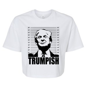 Trumpish Funny Donald Trump Mugshot Bella+Canvas Jersey Crop Tee