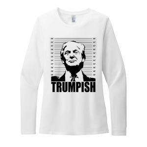 Trumpish Funny Donald Trump Mugshot Womens CVC Long Sleeve Shirt