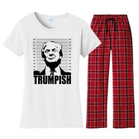 Trumpish Funny Donald Trump Mugshot Women's Flannel Pajama Set