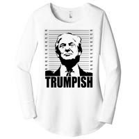 Trumpish Funny Donald Trump Mugshot Women's Perfect Tri Tunic Long Sleeve Shirt