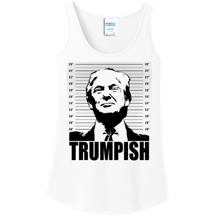 Trumpish Funny Donald Trump Mugshot Ladies Essential Tank