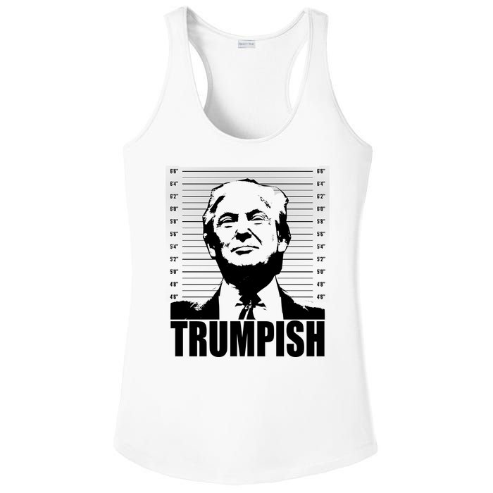 Trumpish Funny Donald Trump Mugshot Ladies PosiCharge Competitor Racerback Tank