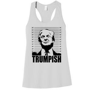 Trumpish Funny Donald Trump Mugshot Women's Racerback Tank