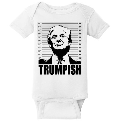 Trumpish Funny Donald Trump Mugshot Baby Bodysuit