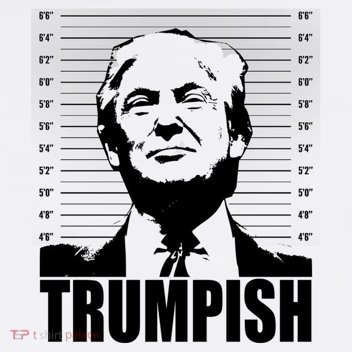 Trumpish Funny Donald Trump Mugshot Kids T-Shirt