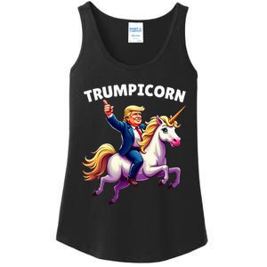 Trumpicorn Funny Donald Trump Unicorn President Halloween Ladies Essential Tank