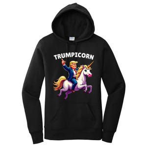 Trumpicorn Funny Donald Trump Unicorn President Halloween Women's Pullover Hoodie