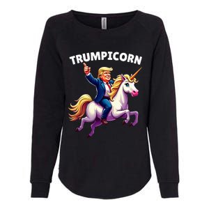 Trumpicorn Funny Donald Trump Unicorn President Halloween Womens California Wash Sweatshirt