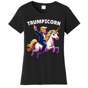 Trumpicorn Funny Donald Trump Unicorn President Halloween Women's T-Shirt