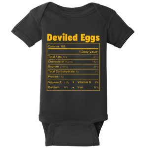 Thanksgiving Food Deviled Eggs Nutritional Facts Baby Bodysuit