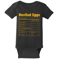 Thanksgiving Food Deviled Eggs Nutritional Facts Baby Bodysuit