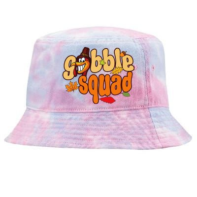 Thanksgiving Feast Design Turkey Squad Tie-Dyed Bucket Hat