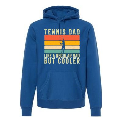 Tennis Father Design Father Day Tennis Dad Gift Premium Hoodie