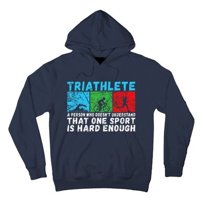 Triathlete Funny Definition Triathlon Hoodie