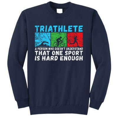 Triathlete Funny Definition Triathlon Tall Sweatshirt