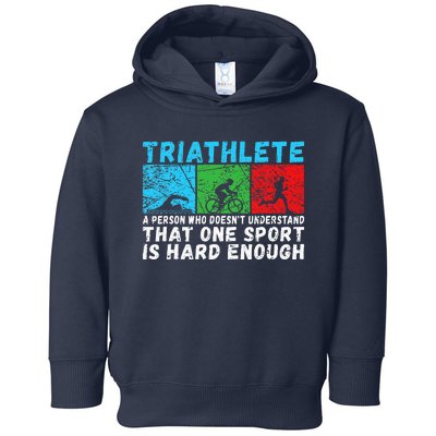 Triathlete Funny Definition Triathlon Toddler Hoodie