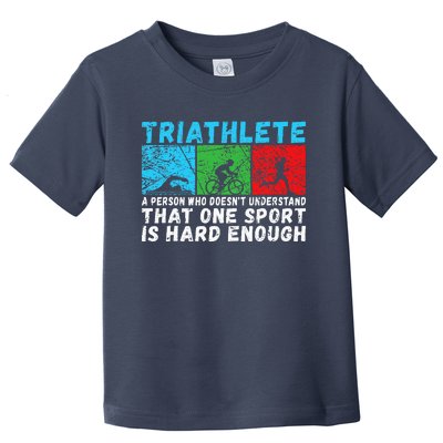 Triathlete Funny Definition Triathlon Toddler T-Shirt