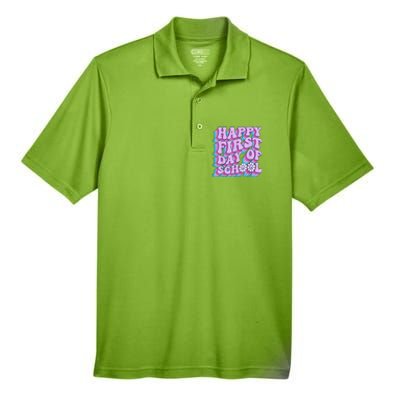 Teacher First Day School Back To School PreK Kindergarten Men's Origin Performance Pique Polo