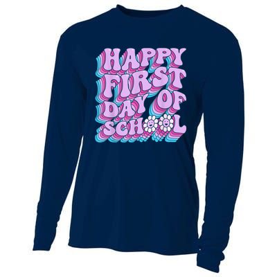 Teacher First Day School Back To School PreK Kindergarten Cooling Performance Long Sleeve Crew