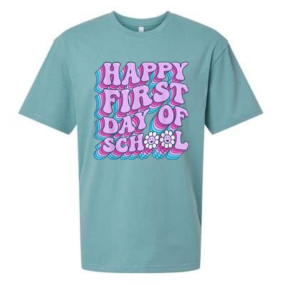 Teacher First Day School Back To School PreK Kindergarten Sueded Cloud Jersey T-Shirt