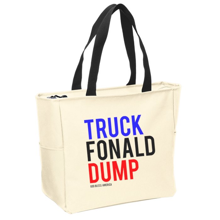 Truck Fonald Dump T Donald Trump Anti Trump Zip Tote Bag