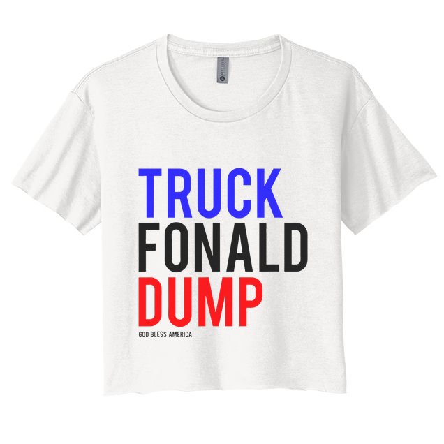 Truck Fonald Dump T Donald Trump Anti Trump Crop Top