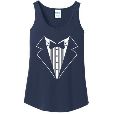 Tuxedo Fancy Dress Funny Ladies Essential Tank