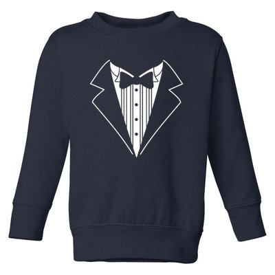 Tuxedo Fancy Dress Funny Toddler Sweatshirt