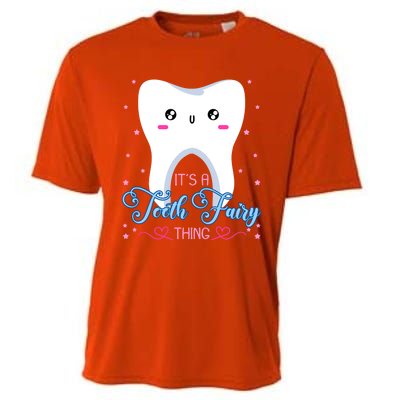 Tooth Fairy Dentists Dental Hygienist Oral Hygiene Gift Cooling Performance Crew T-Shirt