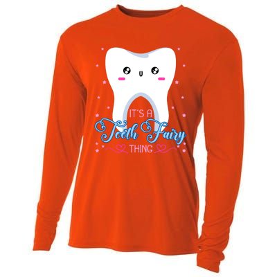 Tooth Fairy Dentists Dental Hygienist Oral Hygiene Gift Cooling Performance Long Sleeve Crew