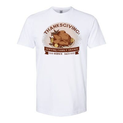 Thanksgiving Family Drama Funny Softstyle CVC T-Shirt